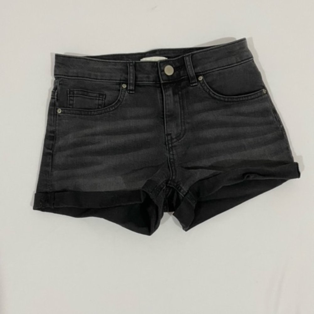 Black Jean Shorts